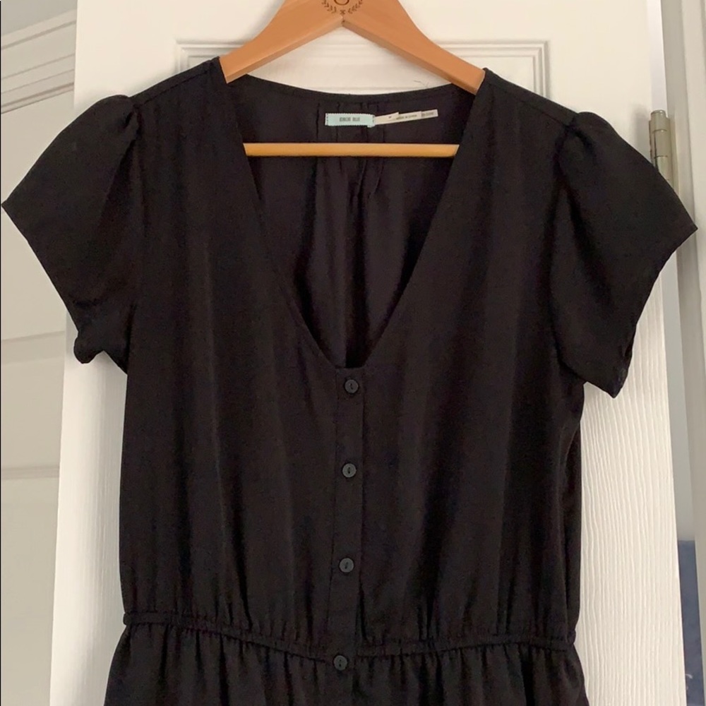 Urban Outfitters Button-up Black Dress w Pockets